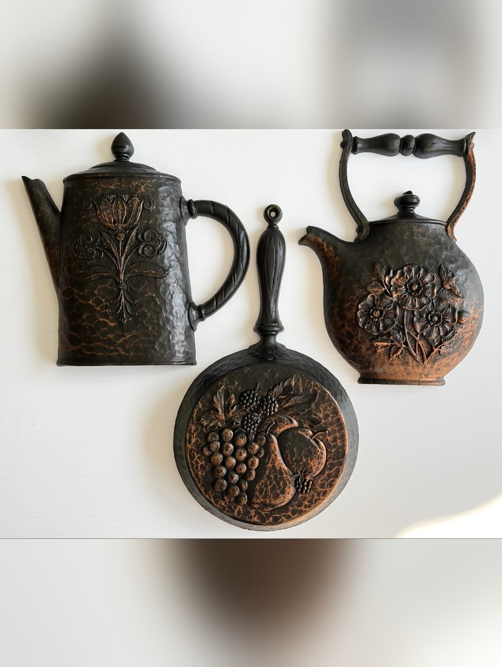 Set of three Vintage 2007 Homco Kitchen wall decor